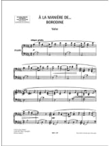 A la manière de Borodine - RAVEL - Partition - Piano